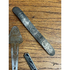 Vintage 1933 Chicago Worlds Fair Souvenir Lot Can Opener, Tie Bar, Bookmark Cuff