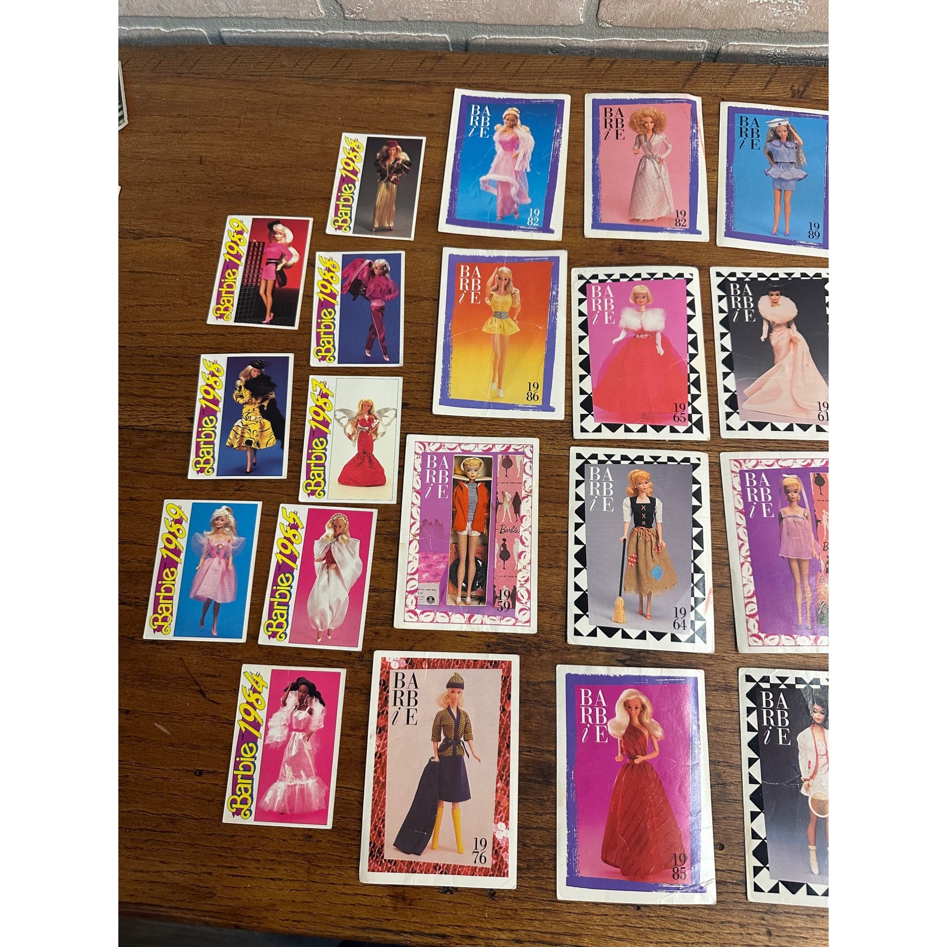 Vintage Barbie Fashion Facts Lot 1990 Trading Cards + 1991 Cards