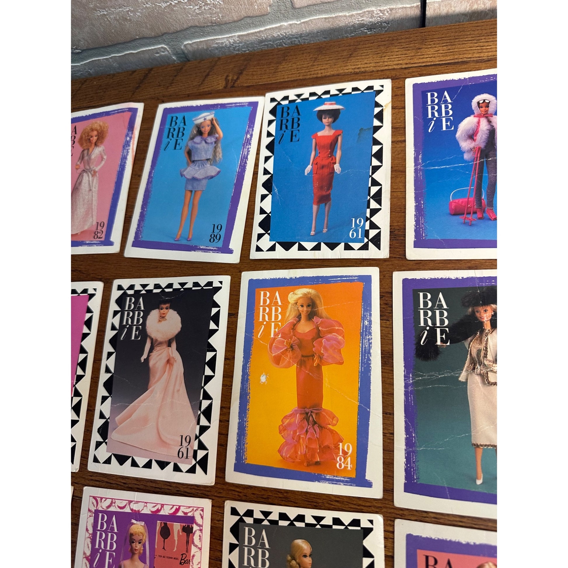 Vintage Barbie Fashion Facts Lot 1990 Trading Cards + 1991 Cards