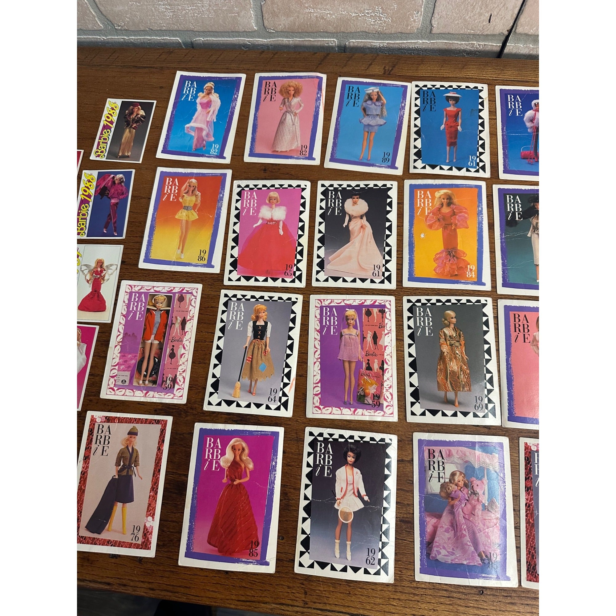 Vintage Barbie Fashion Facts Lot 1990 Trading Cards + 1991 Cards