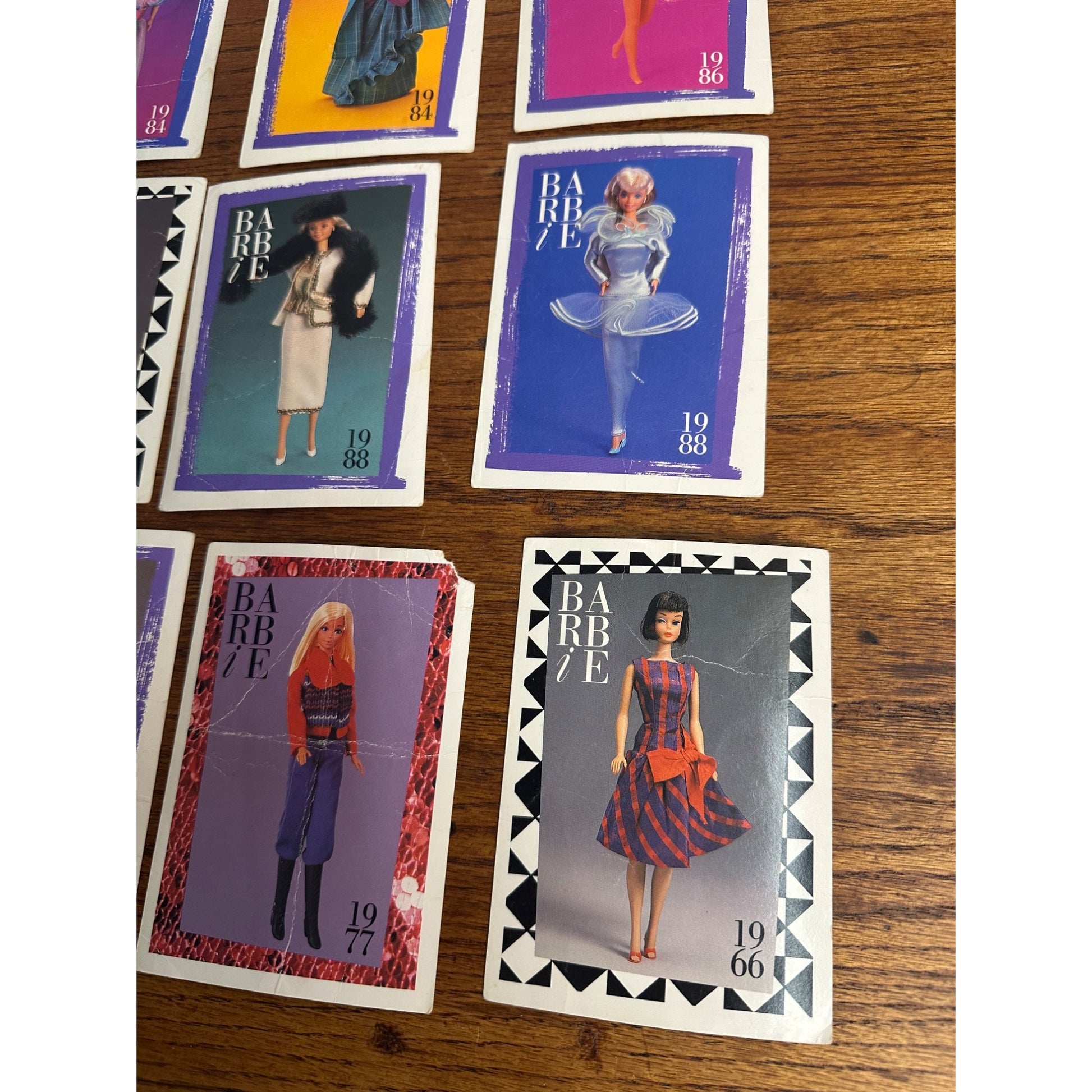 Vintage Barbie Fashion Facts Lot 1990 Trading Cards + 1991 Cards