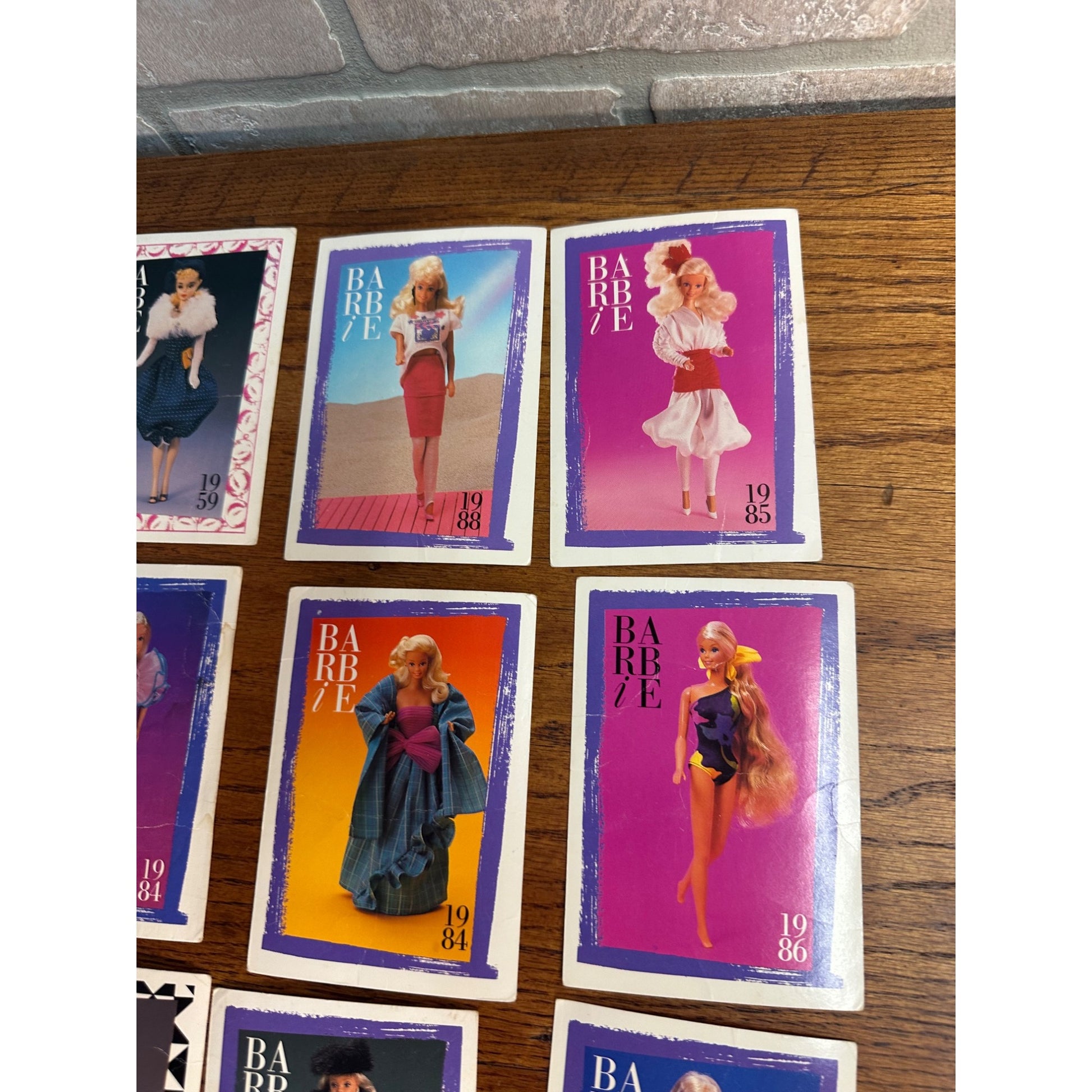 Vintage Barbie Fashion Facts Lot 1990 Trading Cards + 1991 Cards