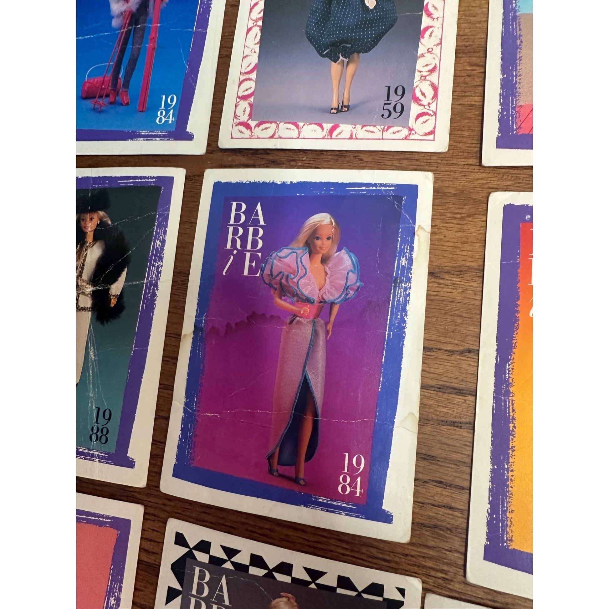 Vintage Barbie Fashion Facts Lot 1990 Trading Cards + 1991 Cards
