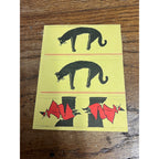 Vintage Halloween Black Cat Witch Puzzle Dickinson Witch Hazel Advertising Game