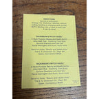 Vintage Halloween Black Cat Witch Puzzle Dickinson Witch Hazel Advertising Game