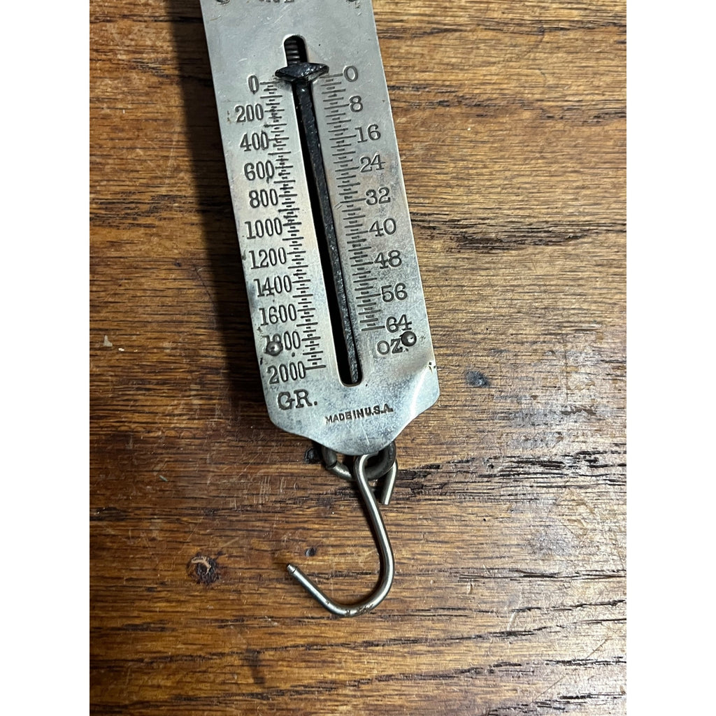 Antique Forschner & Sons Hanging Scale Stainless Pharmacy Drug Store 0-2000g