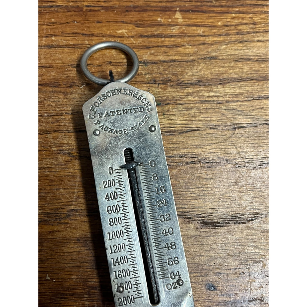 Antique Forschner & Sons Hanging Scale Stainless Pharmacy Drug Store 0-2000g