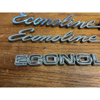 Vintage Ford Econoline Van Emblem Badges Script Lot OEM Original Parts 200