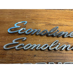 Vintage Ford Econoline Van Emblem Badges Script Lot OEM Original Parts 200
