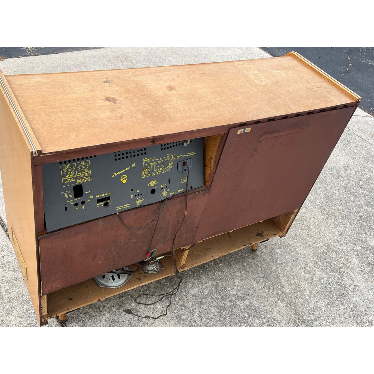 1958 Blaupunkt Arkansas 58 MCM Radio Record Player Console Stereo Bar - Parts / Repair