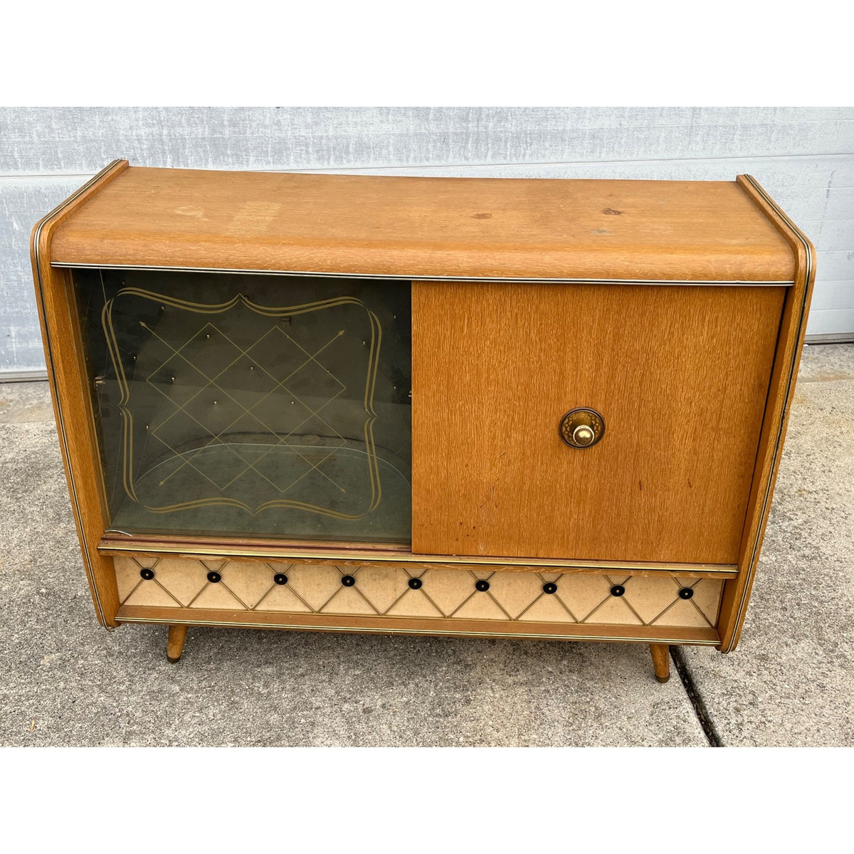 1958 Blaupunkt Arkansas 58 MCM Radio Record Player Console Stereo Bar - Parts / Repair