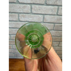 Vintage 1930s Ring Band Creamer Sugar Uranium Glass Set