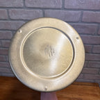 Vintage Kraftware Ice Bucket MCM Mid-Century Modern Silver & Gold Tone Banded