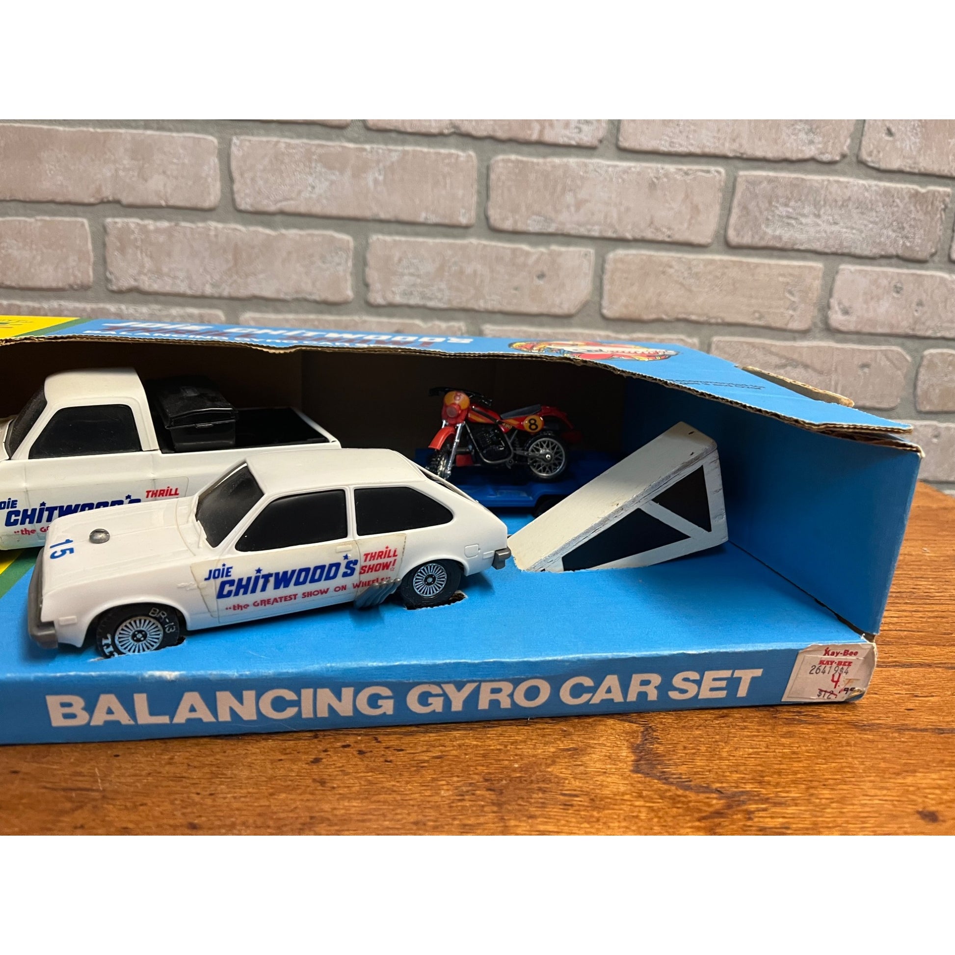 Vintage ERTL Joie Chitwoods Thrill Show Balancing Gyro Car Set Original Box