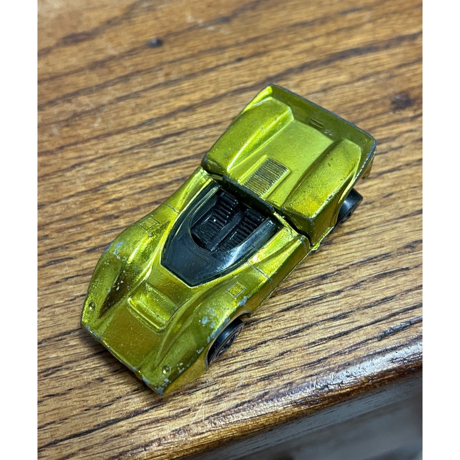 Vintage 1968 Hot Wheels Redline McLaren M6A Lime Yellow Green or Antifreeze -- CLEAN