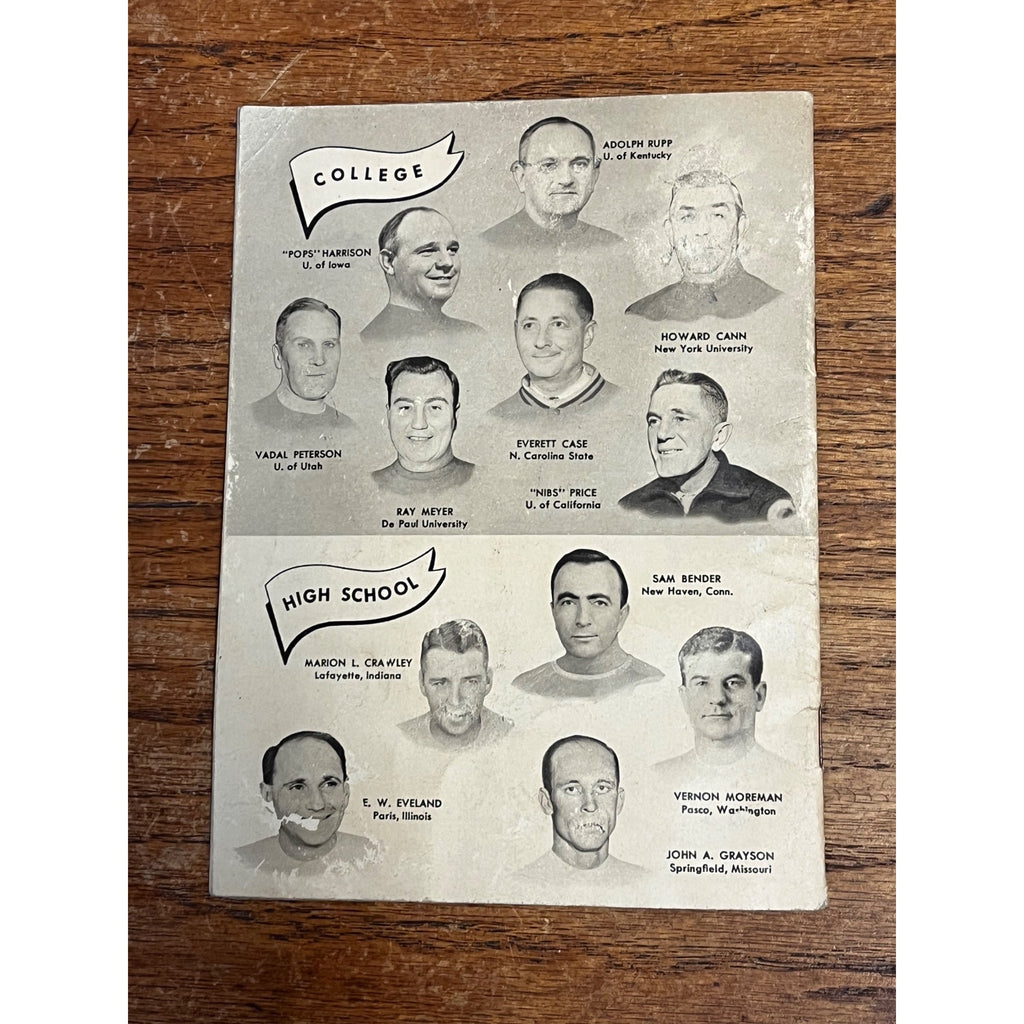 Vintage 1948 Adolph Rupp How to Star in Basketball Booklet University Kentucky