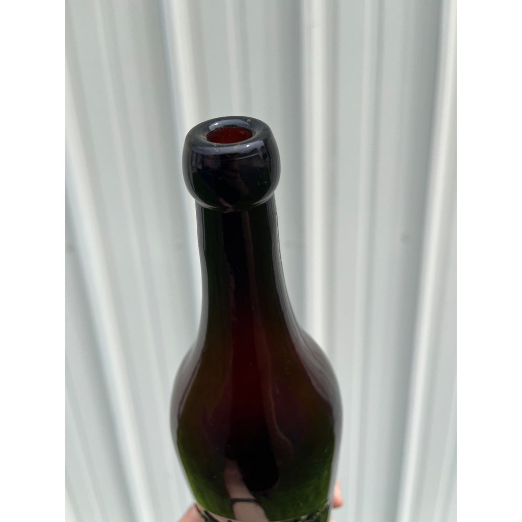 Pre-Pro 1890s A. Haas Brewing Houghton Michigan Amber Beer Bottle Blob Quart