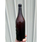 Pre-Pro 1890s A. Haas Brewing Houghton Michigan Amber Beer Bottle Blob Quart