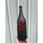 Pre-Pro 1890s A. Haas Brewing Houghton Michigan Amber Beer Bottle Blob Quart