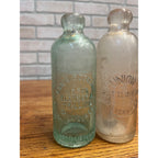 Union Bottling Works Milwaukee Wisconsin Blob Top Hutchinson Soda Bottles Lot 2