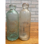 Union Bottling Works Milwaukee Wisconsin Blob Top Hutchinson Soda Bottles Lot 2