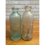Union Bottling Works Milwaukee Wisconsin Blob Top Hutchinson Soda Bottles Lot 2