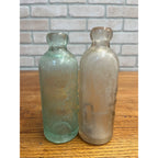 Union Bottling Works Milwaukee Wisconsin Blob Top Hutchinson Soda Bottles Lot 2