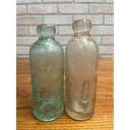 Union Bottling Works Milwaukee Wisconsin Blob Top Hutchinson Soda Bottles Lot 2