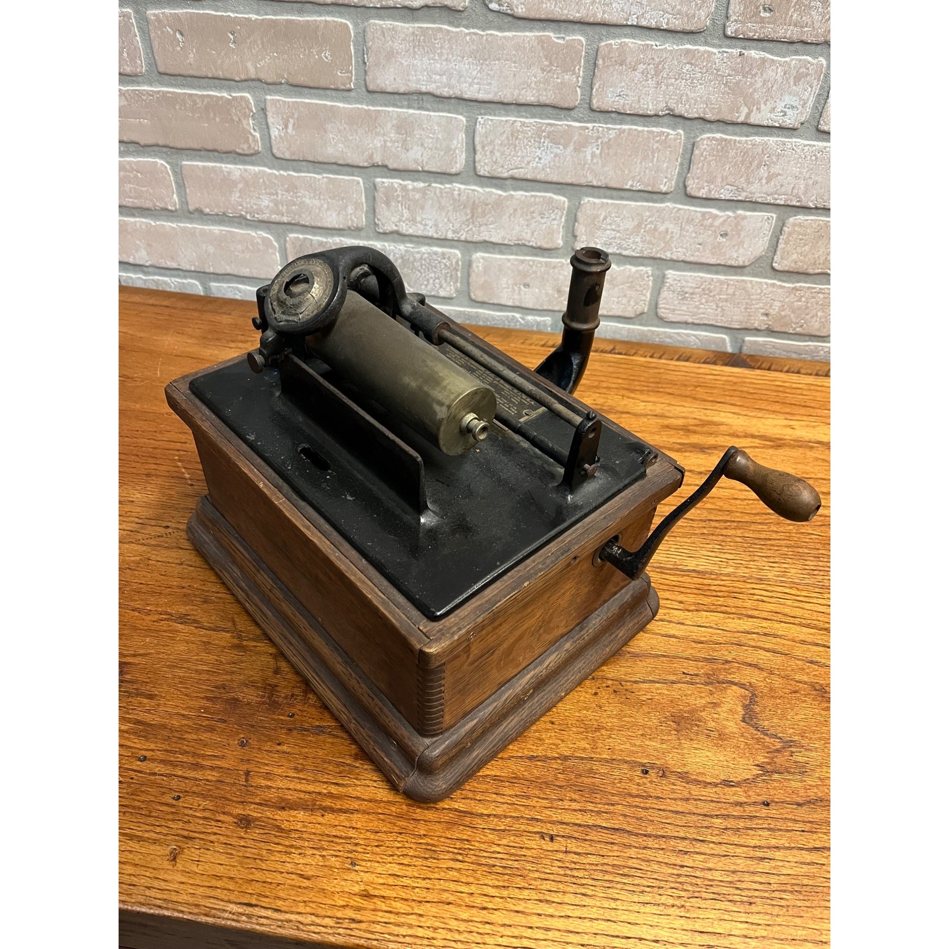 Vintage Edison Fireside Phonograph Model A Player Machine - Parts
