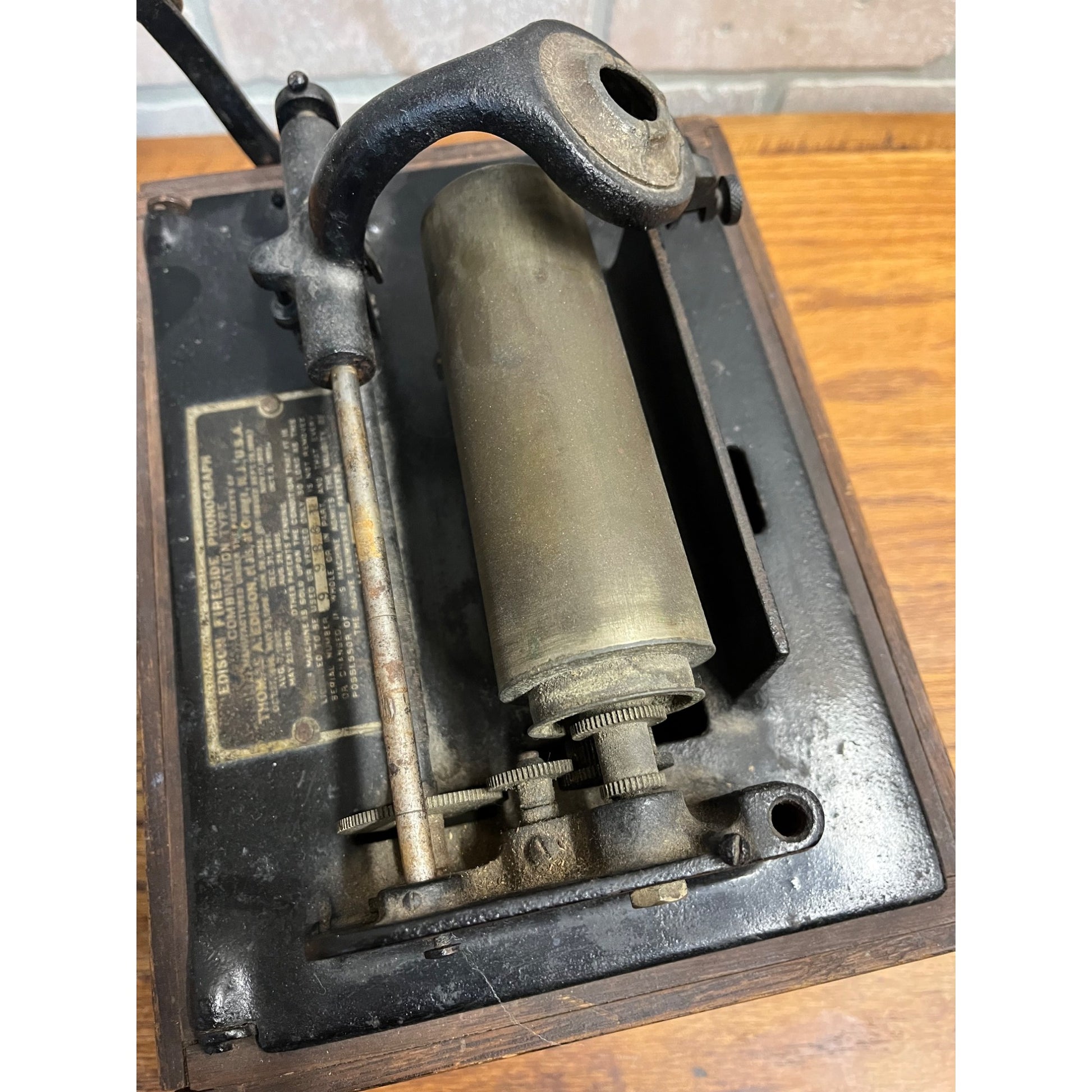 Vintage Edison Fireside Phonograph Model A Player Machine - Parts