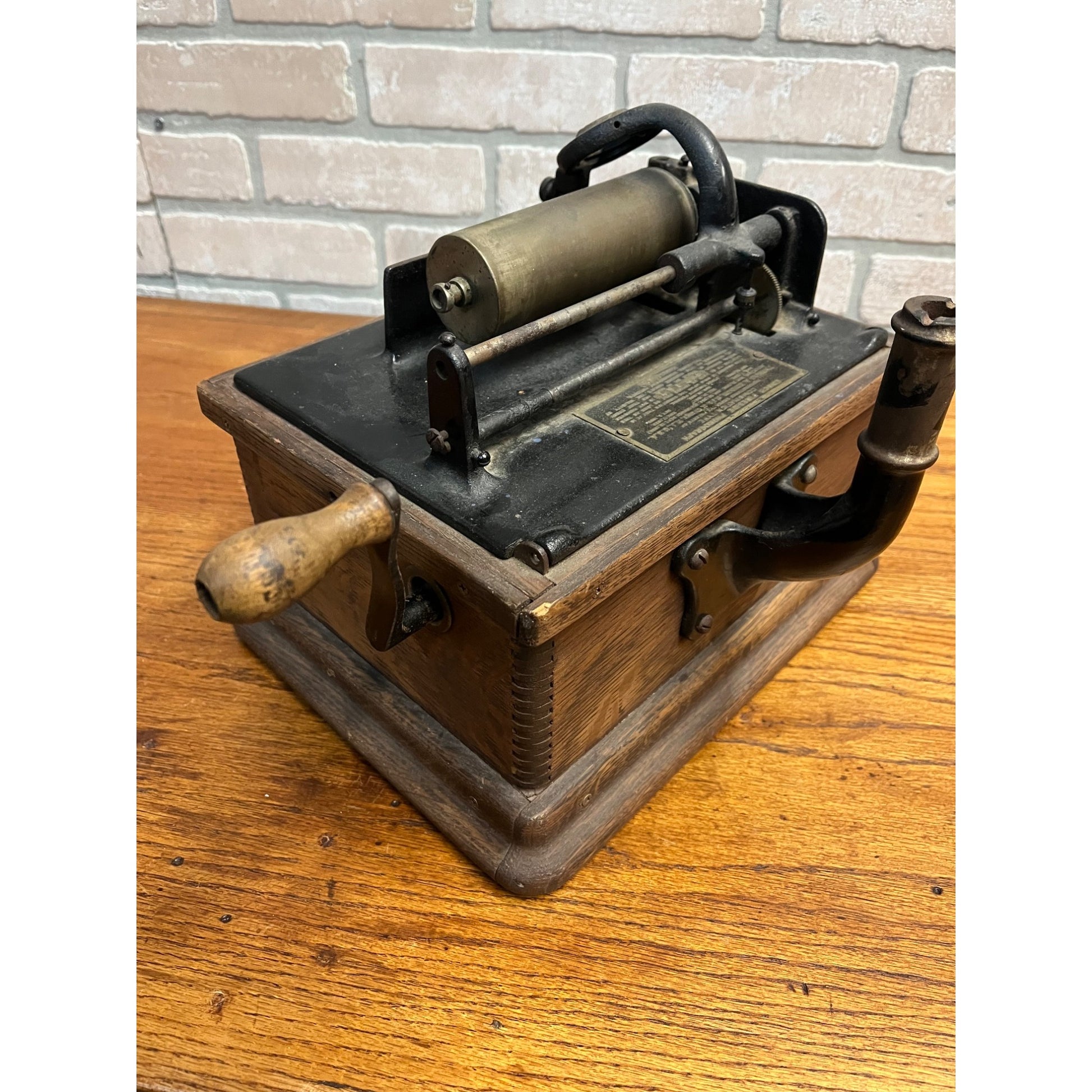 Vintage Edison Fireside Phonograph Model A Player Machine - Parts