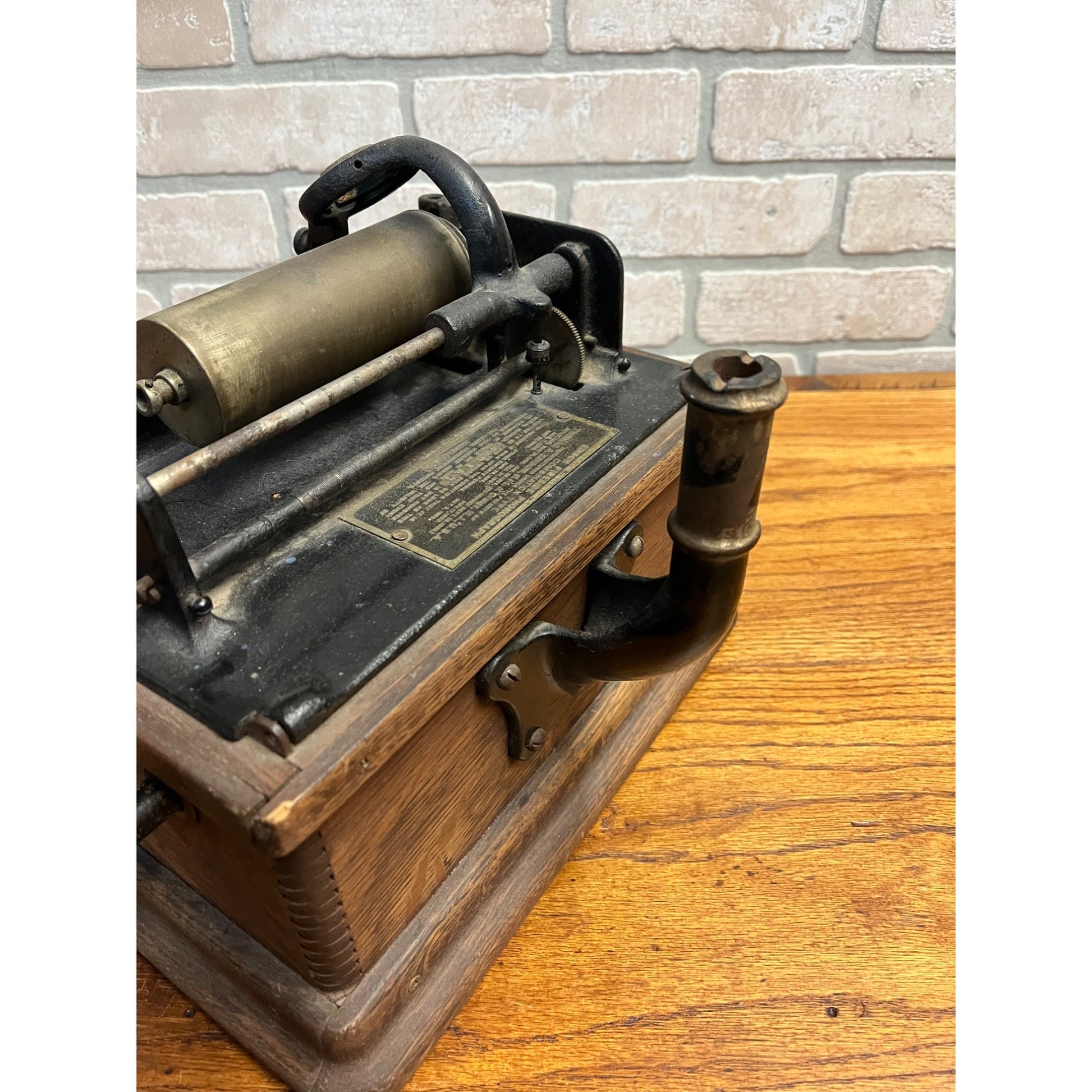 Vintage Edison Fireside Phonograph Model A Player Machine - Parts