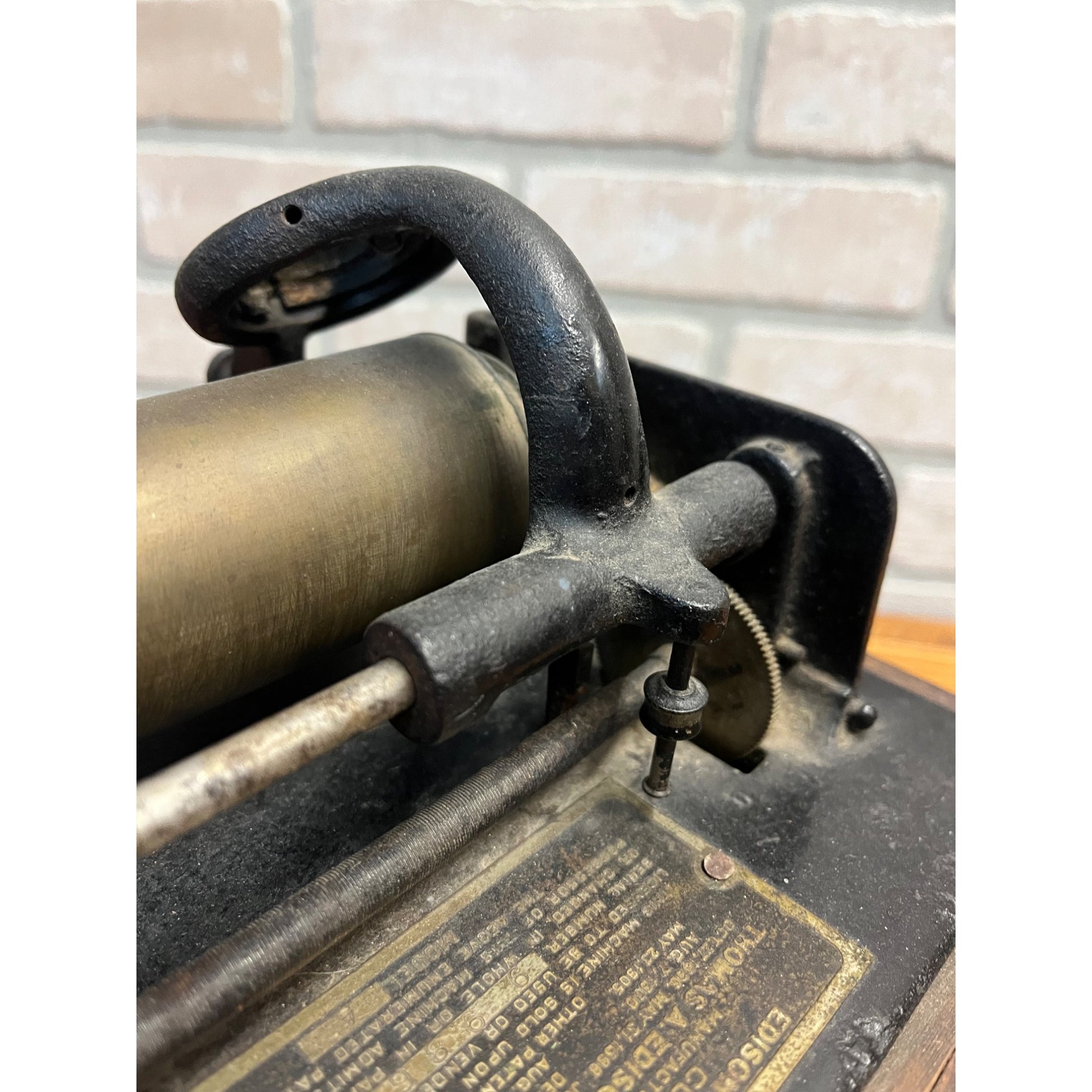 Vintage Edison Fireside Phonograph Model A Player Machine - Parts