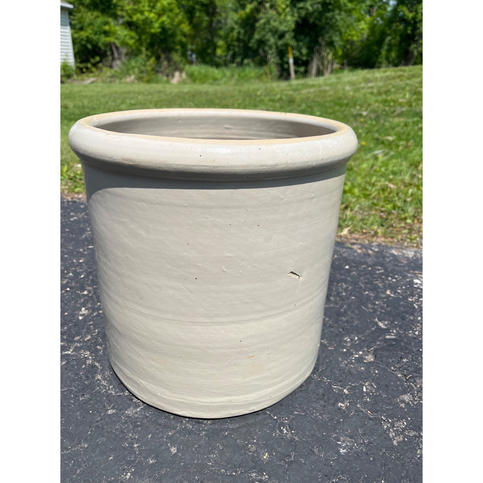 Antique Red Wing 4 Gallon Stoneware Crock Union Stoneware Co. Birch Leaf