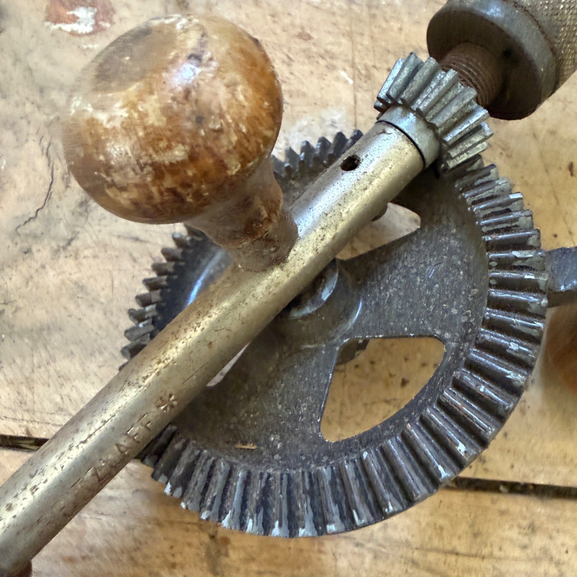 PRITZLAFF ANTIQUE EGG BEATER STYLE DRILL Tool Woodworking