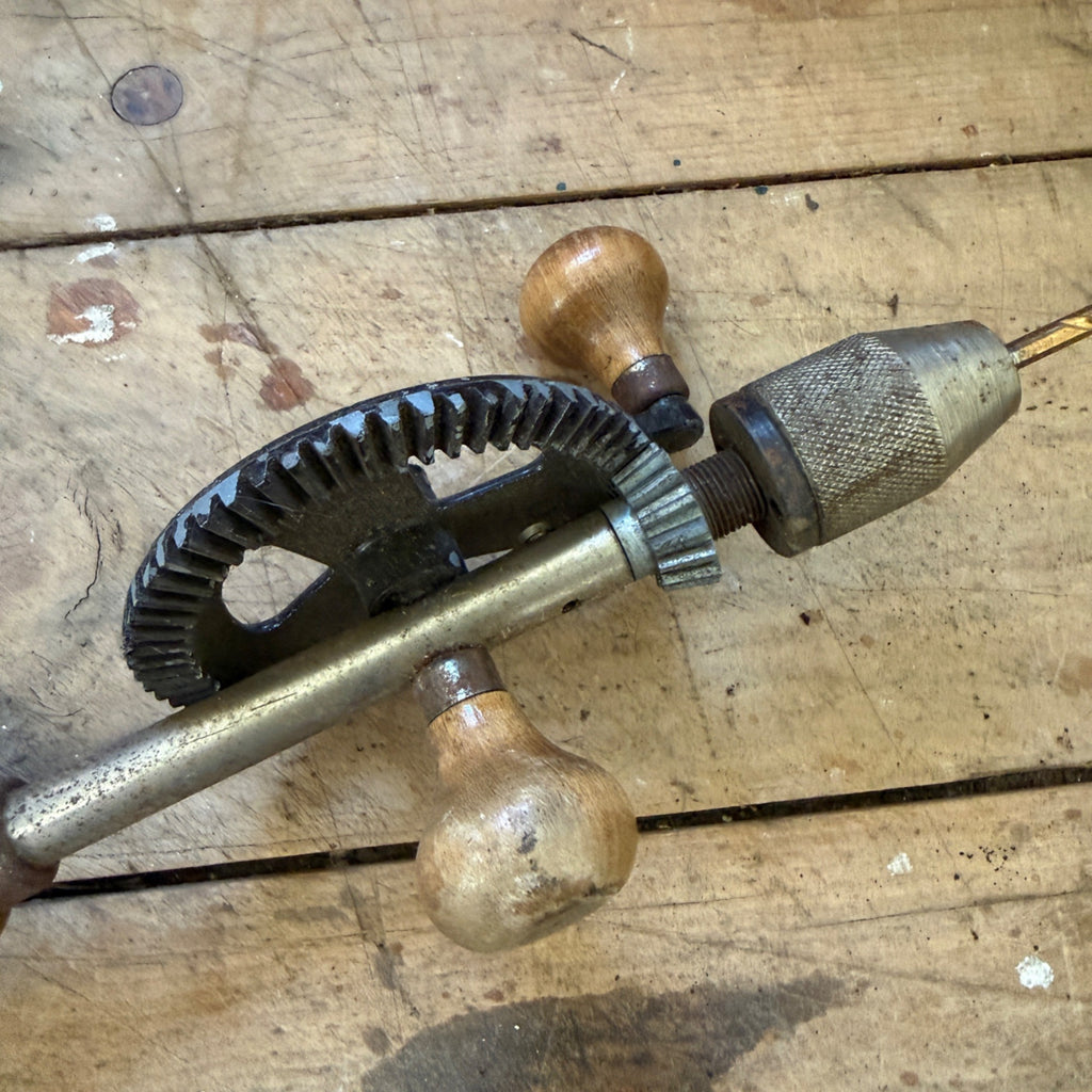 PRITZLAFF ANTIQUE EGG BEATER STYLE DRILL Tool Woodworking