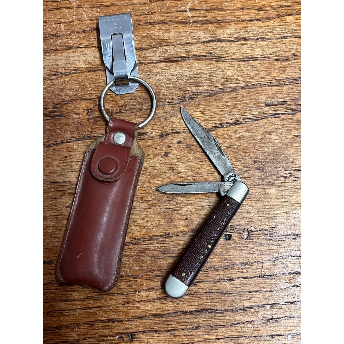 Camco USA Camillus 2 Blade #702 Trapper Pattern Pocket Knife, Delrin, 2 7/8"