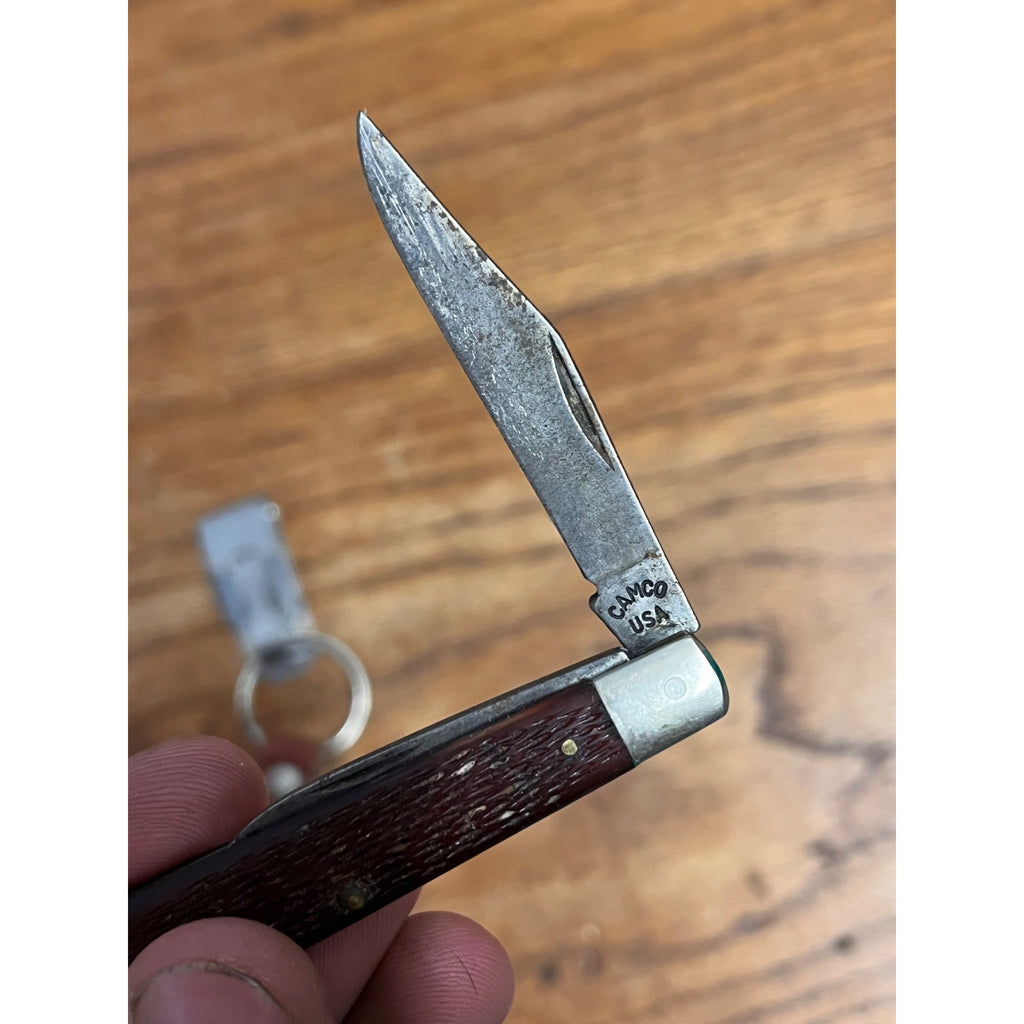 Camco USA Camillus 2 Blade #702 Trapper Pattern Pocket Knife, Delrin, 2 7/8"