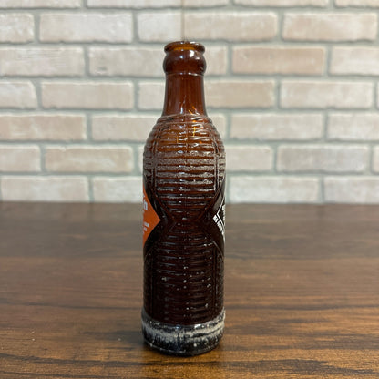 Vintage Orange Crush Brown Ribbed 7 Oz. Red Arrow Bottle Works Detroit Michigan