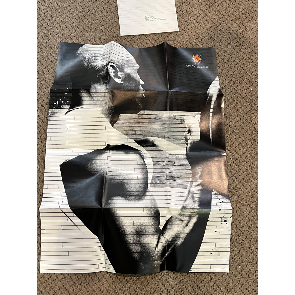 Michael Jordan Nike Breakfast Club 2-Sided Limited Edition Poster 30" x 22"