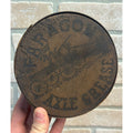 SCARCE Antique 1880s Paragon Axle Grease Wooden Oil Bentwood Wood Box Can