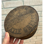 SCARCE Antique 1880s Paragon Axle Grease Wooden Oil Bentwood Wood Box Can