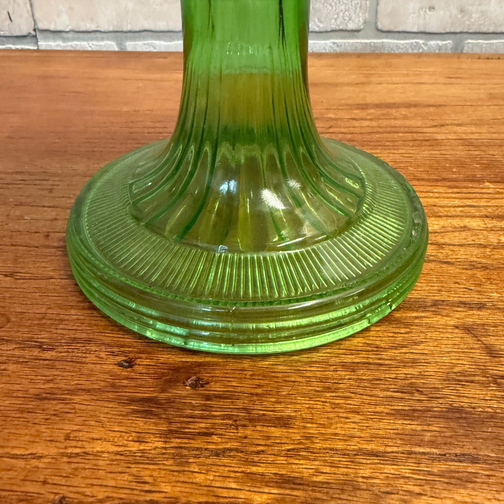Vintage Aladdin Oil Lamp Green Beehive Parlor Lamp
