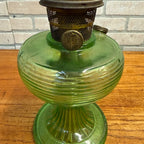 Vintage Aladdin Oil Lamp Green Beehive Parlor Lamp