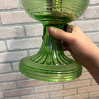 Vintage Aladdin Oil Lamp Green Beehive Parlor Lamp
