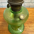 Vintage Aladdin Oil Lamp Green Beehive Parlor Lamp