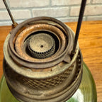 Vintage Aladdin Oil Lamp Green Beehive Parlor Lamp