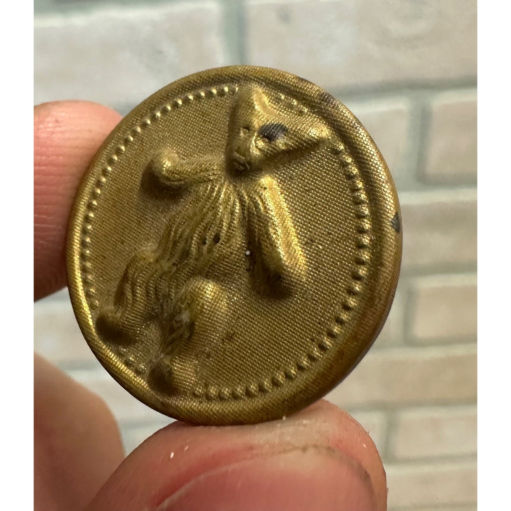 1904 Theodore Roosevelt Campaign Clothing Button Teddy Bear 7/8"