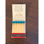 Vintage Milwaukee Milk Council Christmas Unstruck FULL Matchbook Advertising