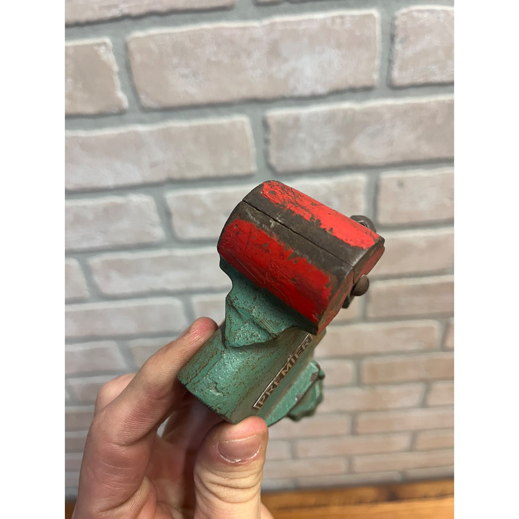 Vintage Premier Small Clamp-On Vise Watchmaker Jeweler Machinist 1.5" Jaws